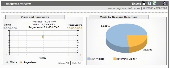 June 2006 Website Traffic report