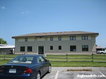 The back of a Assateague Island Visitor's Center