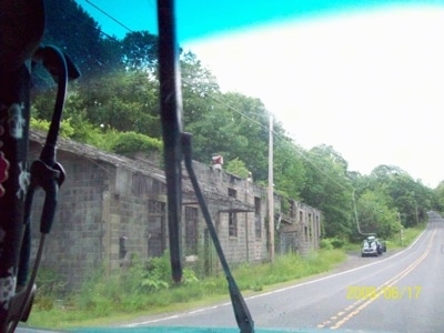 Abandoned building on the side of a Centralia road