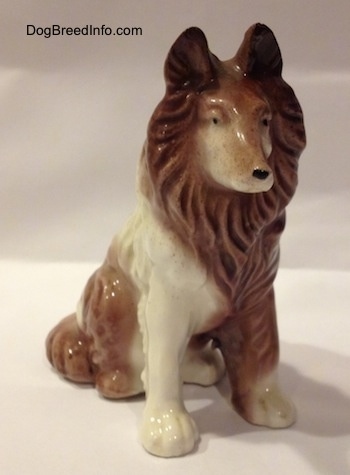 Oversized 1960s Ceramic Collie Lassie Dog Figure