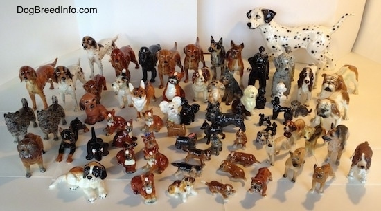 large plastic dog figurines